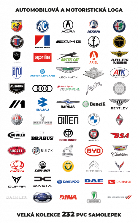 Obrázek k výrobku 2906 - AUTMOBILOVÁ A MOTORISTICKÁ LOGA