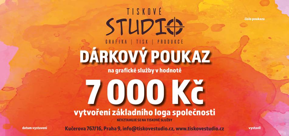 Obrázek k výrobku 9753 - Dárkový poukaz 7 000 Kč na grafické služby