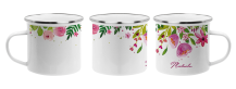 Obrázek k výrobku 3525 - plecháček pro ženu - květy růžové